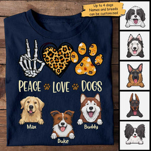 Love Dogs With Heart  - Personalized Unisex T-Shirt.