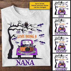 Love Being Grandma Halloween - Personalized Unisex T-Shirt.