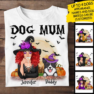 Celebrate Halloween With Your Dogs - Gift For Dog Lovers - Personalized Unisex T-Shirt.