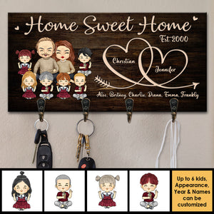 This Is Our Sweet Home - Personalized Key Hanger, Key Holder - Gift For Couples, Husband Wife
