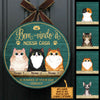 Bem-vindo À Minha Casa - Sinal De Porta De Gato Personalizado E Engraçado, Funny Personalized Cat Door Sign Portuguese