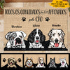 Todos os convidados têm de ser aprovados pelo cão Portuguese - Funny Personalized Dog Decorative Mat