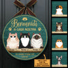 Benvenuto A Casa Mia - Divertente Cartello Personalizzato Per La Porta Del Gatto, Funny Personalized Cat Door Sign Italian