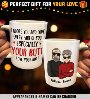 I Adore You And Love Every Part Of You - Personalized Mug.