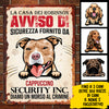 Diamo un morso al crimine Italian - Funny Personalized Dog Metal Sign