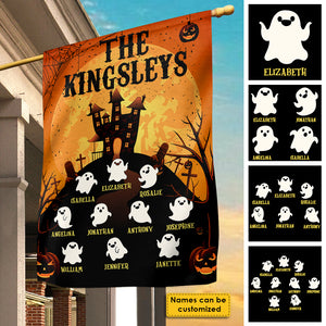 Some Little Ghosties On Halloween - Personalized Funny Flag.