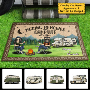 Life Is Better At The Campsite - Personalized Decorative Mat - Gift For Camping Lovers