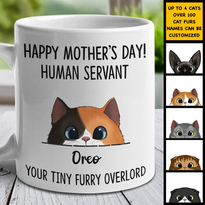 Your Tiny Furry Overlord Happy Mother's Day - Gift For Mother's Day - Personalized Mug.