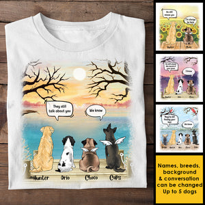 Dogs In Heaven - Personalized Unisex T-Shirt.