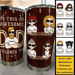 This Is Our Awesome Dad - Personalized Tumbler - Gift For Dad