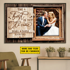 The Best Is Yet To Come - Personalized Horizontal Poster.