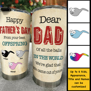 From Your Best Offspring - Personalized Tumbler - Gift For Dad, Gift For Father's Day
