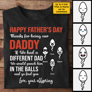 Thanks For Being Our Daddy - Personalized Unisex T-Shirt, Hoodie - Gift For Dad, Gift For Father's Day