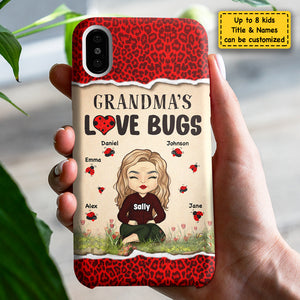 Grandma's Love Bugs - Gift For Mom, Grandma - Personalized Phone Case
