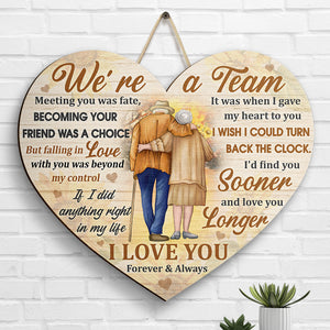 Falling In Love With You Was Beyond My Control - Gift For Couples, Husband Wife - Shaped Wood Sign