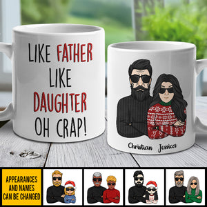 Like Father Like Daughter, Like Mother Like Son, Best Friends For Life - Personalized Mug.