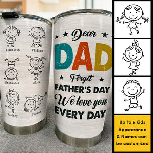 We Love You Everlastingly - Personalized Tumbler - Gift For Father's Day