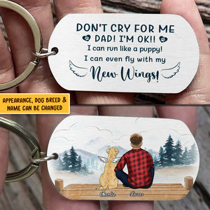 I Can Even Fly With My New Wings, Paw Parents And Dog - Personalized Keychain.