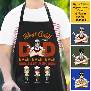 Best Grill Dad Ever Just Ask - Gift For Dad - Personalized Apron