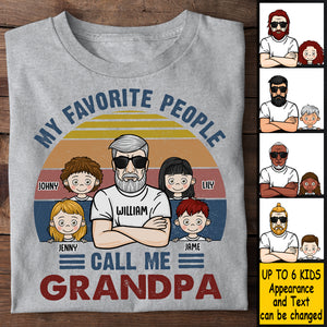 My Favorite People Call Me Grandpa - Gift For Dad, Grandpa - Personalized Unisex T-shirt, Hoodie