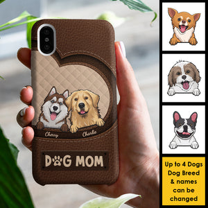 Born to Be a Dog Mom - Gift For Dog Mom, Personalized Phone Case