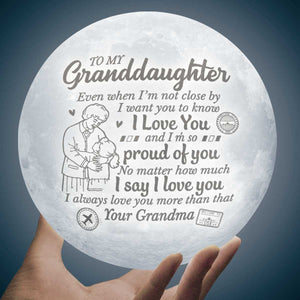 I Always Love You More Than That - Moon Lamp -  To My Granddaughter, Gift For Granddaughter, Granddaughter Gift From Grandma, Birthday Gift For Granddaughter, Christmas Gift