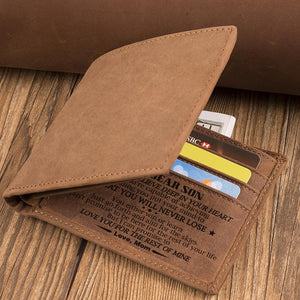 Mom To Son - You Will Never Lose - Bifold Wallet