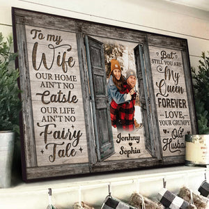 Still You Are My Queen Forever - Personalized Horizontal Poster For Couple.