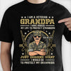 I Am A Veteran Grandpa - Gift For 4th Of July - Personalized Unisex T-Shirt