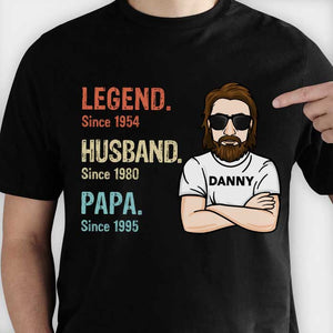 Legend Husband Daddy - Gift for Dads - Personalized Unisex T-Shirt.