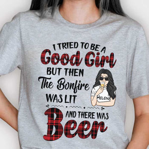 I Tried To Be A Good Girl - Personalized Unisex T-Shirt.