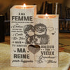 À Ma Femme Notre Maison N'est Pas Un Château Notre Vie N'est Pas Un Conte - Gift For Couples, Candle Holder