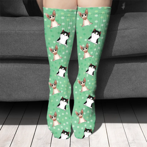 Colorful Dot - Gift For Cat Lovers - Personalized Socks