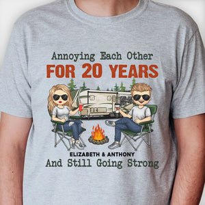 Annoying Each Other And Still Going Strong - Gift For Camping Couples, Husband Wife - Personalized Unisex T-shirt, Hoodie